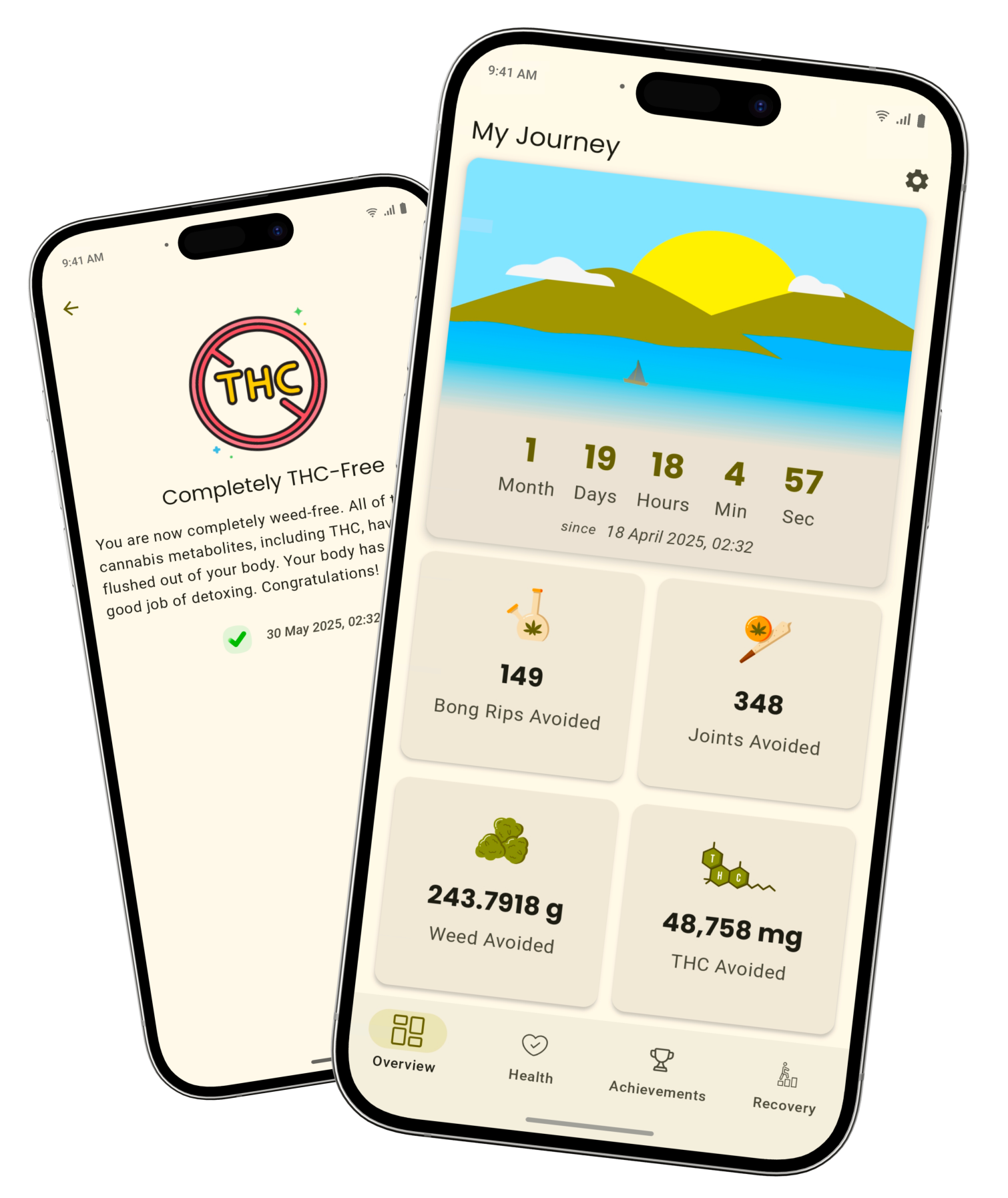 App screenshots - showcasing the app